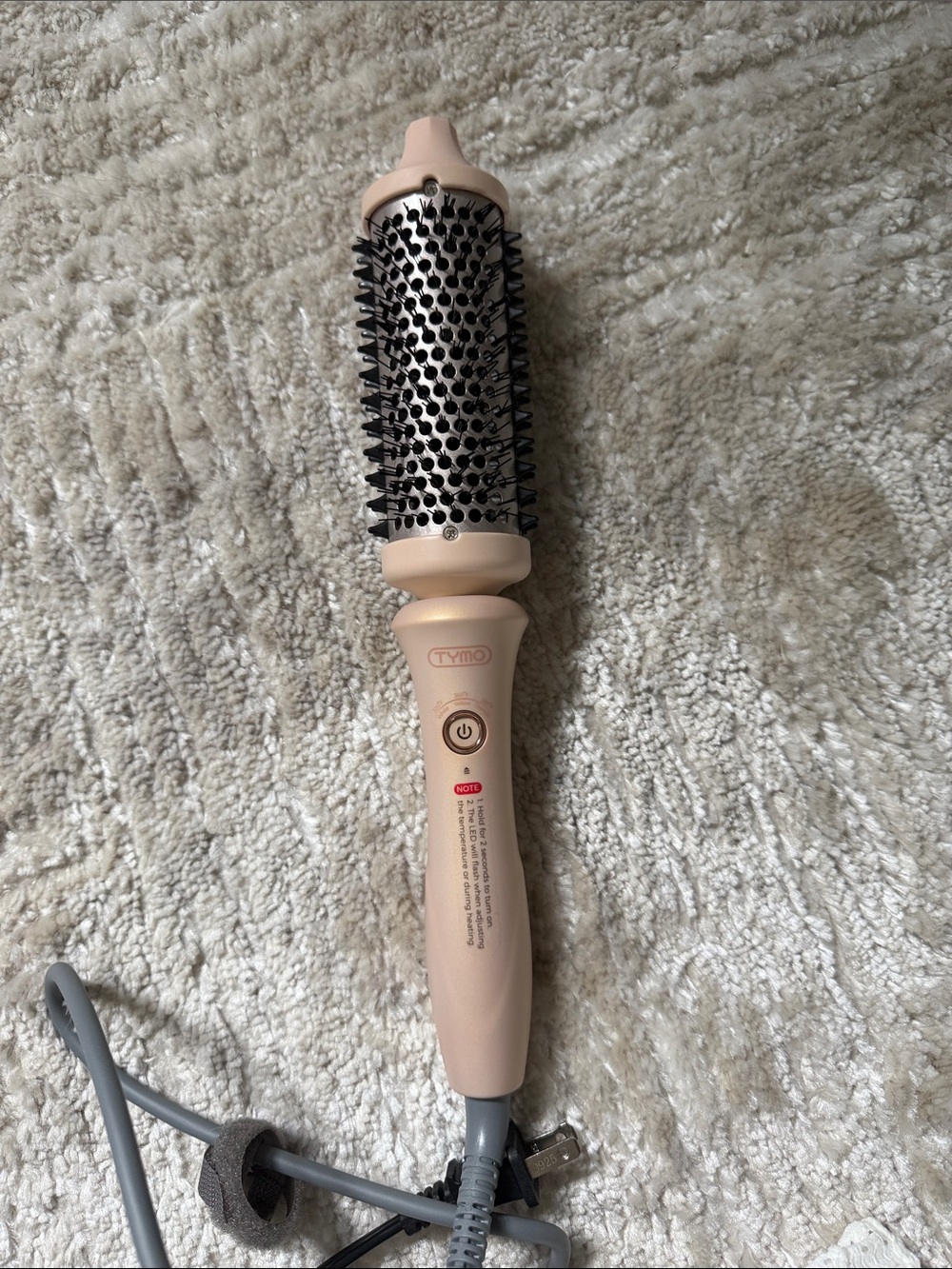 Tymo Pink Round Hot Air Brush - Volumizing Styling Tool
